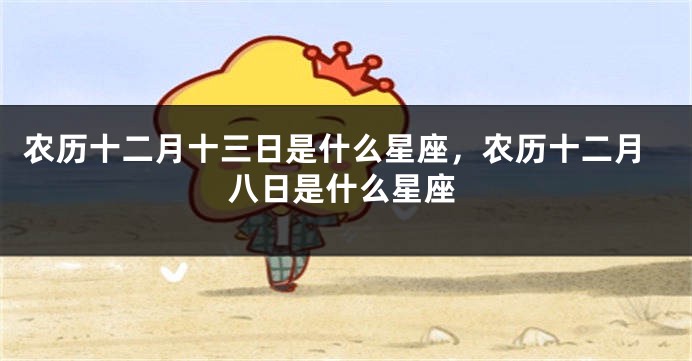 农历十二月十三日是什么星座，农历十二月八日是什么星座