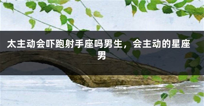 太主动会吓跑射手座吗男生，会主动的星座男