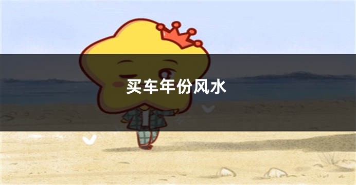 买车年份风水