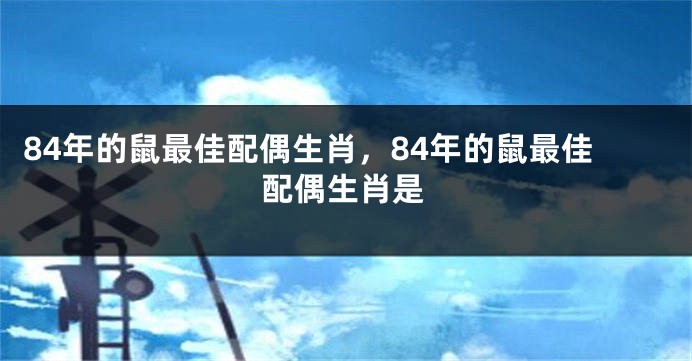 84年的鼠最佳配偶生肖，84年的鼠最佳配偶生肖是
