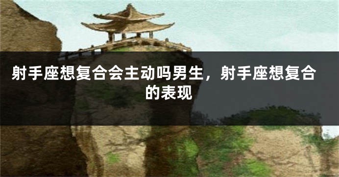 射手座想复合会主动吗男生，射手座想复合的表现