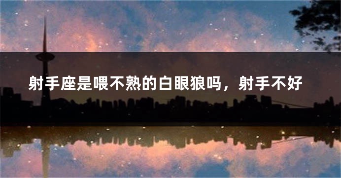 射手座是喂不熟的白眼狼吗，射手不好